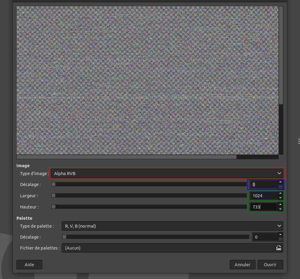 Default GIMP configuration